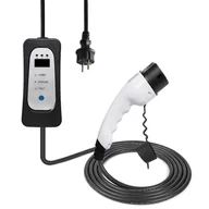 Ładowarki do samochodów elektrycznych - ANDAIIC EV Charger Electric Car Portable Charger Type 2 J1772 Mode 2 8A/10A/13A/16A Current Adjustable 5m Cable - EU - miniaturka - grafika 1