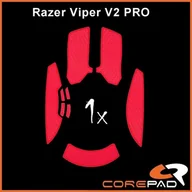 Podkładki pod mysz - Grip Corepad Soft Grips Razer Viper v2 Pro czerwony - miniaturka - grafika 1