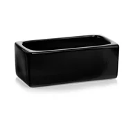 Donice - Osłonka ceramiczna rynna czarna 25 cm - miniaturka - grafika 1