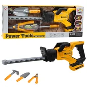 Zabawy w naśladowanie dorosłych - Zestaw Ogrodniczy Dla Dzieci Nożyce Elektryczne Sekator Łopatka LEAN Toys - miniaturka - grafika 1