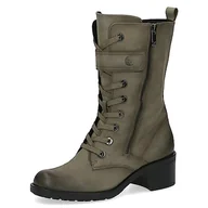 Botki damskie - Caprice Damskie 9-26106-41 płaskie botki, khaki nubuc, 38 EU - miniaturka - grafika 1