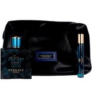 Zestawy perfum męskich - Versace Eros 100ml woda toaletowa + 10ml edt + Torba 8011003850631 - miniaturka - grafika 1