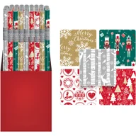 Akcesoria do pakowania - Papier świateczny CHRISTMAS mix 200x70cm INTERDRUK - miniaturka - grafika 1