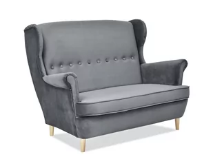 SZARA SOFA DLA DÓCH OSÓB MALMO NA BUKOWYCH NOGACH DO SALONU - Sofy i kanapy - miniaturka - grafika 1