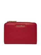 Portfele - Coccinelle Duży Portfel Damski MW5 Metallic Soft E2 MW5 11 D1 01 Czerwony - miniaturka - grafika 1