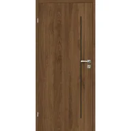 Drzwi wewnętrzne - Skrzydło drzwiowe 80L pełne orzech palermo saxo lewe - miniaturka - grafika 1