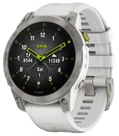 Smartwatch - Garmin Garmin Epix 2 Sapphire Tytanowy Biały - miniaturka - grafika 1