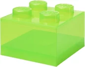 Pojemniki na zabawki - Lego Brick 4 40090806 jasnozielony przezroczysty - miniaturka - grafika 1