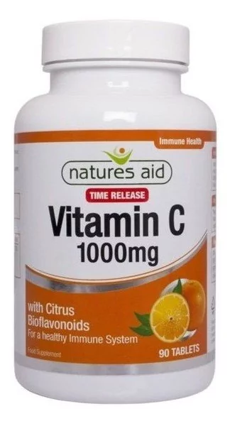 Natures Aid Witamina C 1000mg z cytrusowymi bioflawonoidami (90 tabletek) Nature's Aid