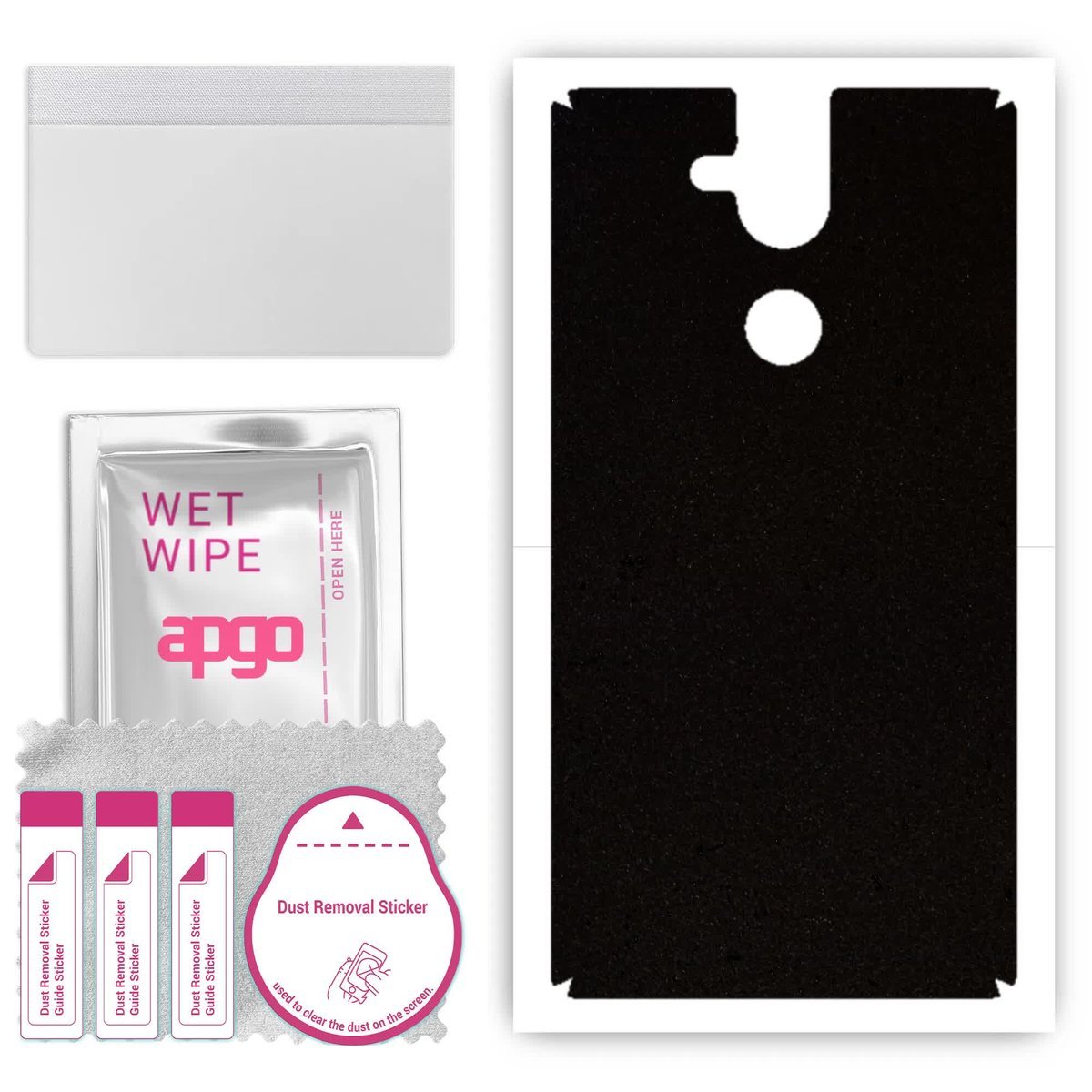 Folia naklejka skórka strukturalna na TYŁ Zamsz do Nokia 8 Sirocco - Zamsz Czarny - apgo SKINS