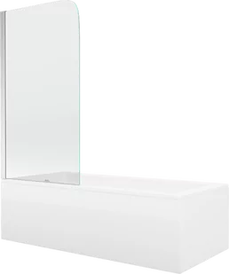 Mexen Cubik wanna prostokątna 170 x 70 cm z obudową i parawanem 1-skrzydłowym 70 cm, transparent, chrom - 550317070X9007010100 - Wanny Mexen Cubik wanna prostokątna 170 x 70 cm z obudową i parawanem 1-skrzydłowym 70 cm, transparent, chrom - 550317070X9007010100 - Wanny - miniaturka - grafika 1