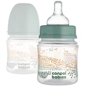 Butelki dla niemowląt - Canpol Babies Butelka Antykolkowa EasyStart 120 ml Zielona Mountains 0m+ - miniaturka - grafika 1