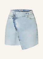 Spódnice - Only Spódnica Jeansowa W Stylu Kopertowym blau - miniaturka - grafika 1