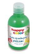 Przybory szkolne - Happy Color Farba do malowania palcami 300ml zielona - miniaturka - grafika 1