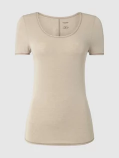 Koszulki i topy damskie - T-shirt o kroju personal fit z mieszanki bawełny i elastanu - grafika 1