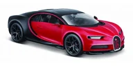 Samochody i pojazdy dla dzieci - Model kompozytowy Bugatti Chiron sport czarno-czerwony - miniaturka - grafika 1