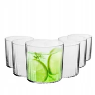 Szklanki - Szklanki Krosno mixology 6 x 350 ml Karbowane Optyk Ryflowane Zestaw Prezent - miniaturka - grafika 1