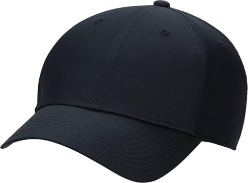 Nike Dri-Fit Club FB6452-010, teksturowana czapka z daszkiem, z pustym przodem, czarny/biały, FB6452-010