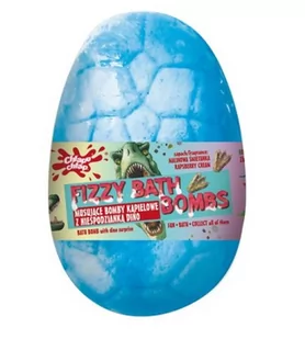Chlapu Chlap Niebieskie Musujące Jajo Dinozaura z Niespodzianką 140G - Kremy dla dzieci - miniaturka - grafika 1