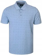 Koszulki męskie - POLO Koszulka Męska BŁĘKITNA Bawełniana PALADIUM Elegancka 3XL Pako Jeans - miniaturka - grafika 1