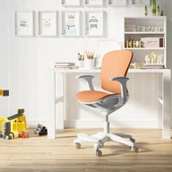 Krzesła obrotowe dla dzieci - krzesło do biurka ergonomiczne pomarańczowe spacetronik xd - miniaturka - grafika 1