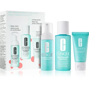 Clinique Clinique AntiBlemish System Pielęgnacji 3 kroki zestaw kosmetyków 3 szt. 2071429 - Zestawy kosmetyków damskich - miniaturka - grafika 1