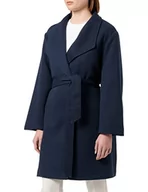 Płaszcze damskie - VERO MODA Płaszcz damski VMVERODONAVIVIAN COAT GA Curve, Navy Blazer 1, 46 - miniaturka - grafika 1
