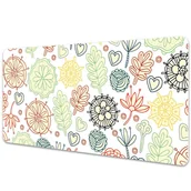 Podkładki na biurko - Mata ochronna na biurko Rysunek z kwiatami 90x45 cm - miniaturka - grafika 1