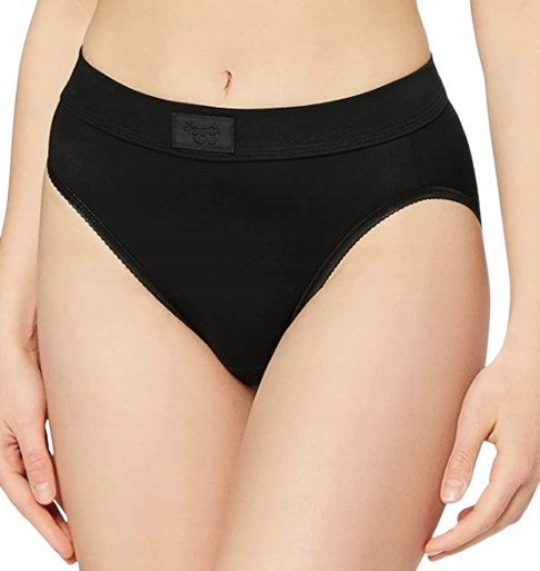 Sloggi Majtki Damskie Czarne Gładkie Basic 42 J2A