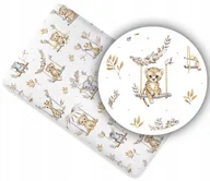 Prześcieradła dla dzieci - PRZEŚCIERADŁO BAWEŁNIANE DO DOSTAWKI 90x50 WZORY! - miniaturka - grafika 1