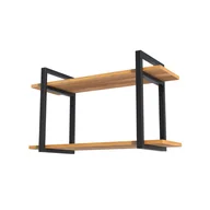 Półki do salonu - Półka Wiszaca na Ściane 60 cm Loft Dąb Złoty Regał Nowoczesna - miniaturka - grafika 1