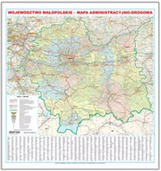 Mapy i plansze edukacyjne - EkoGraf, Województwo małopolskie mapa ścienna na podkładzie w drewnianej ramie, 1:200 000 - miniaturka - grafika 1