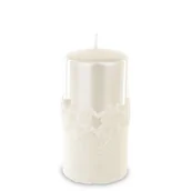 Świece - Art Pol Pol Pl Biały Świeca Ice Star Walec Średni 142957 - miniaturka - grafika 1