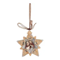Ozdoby bożonarodzeniowe - Zawieszka gwiazda 9,5 cm HOLY FAMILY VILLA ITALIA - miniaturka - grafika 1
