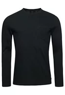 Koszulki męskie - Superdry Studios L/S Top M6010724A Black L Mężczyźni, Czarny, L - miniaturka - grafika 1