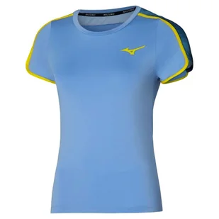 Koszulka damska Mizuno Frontier Tee W Bel Air Blue M - Koszulki sportowe damskie - miniaturka - grafika 1