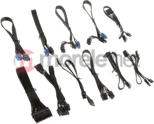 SilverStone Zestaw kabli, Czarny SST-PP05-E - Kable komputerowe i do monitorów - miniaturka - grafika 1