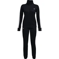 Spodnie damskie - Under Armour Damskie spodnie Tricot Tracksuit Pants, czarne, S EU - miniaturka - grafika 1