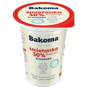 Śmietanka Kremowa 30% 200G Bakoma - Szybkie dania obiadowe - miniaturka - grafika 1