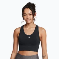 Bielizna sportowa damska - Biustonosz treningowy Under Armour Vanish Seamless Mid Branded black/white - miniaturka - grafika 1