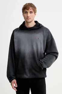 Diesel bluza bawełniana S-EE-T1 męska kolor czarny z kapturem wzorzysta A19295.0PKAM - Bluzy męskie - miniaturka - grafika 1