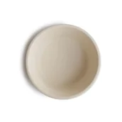 Miseczki i talerzyki dla dzieci - Mushie Miseczka silikonowa Ivory - miniaturka - grafika 1