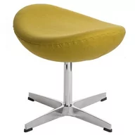 Podnóżki, podpórki, podkładki - DKWADRAT Podnóżek Jajo żółty jasny kaszmir Premium 128574 - miniaturka - grafika 1