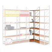 Regały biurowe - B2B Partner Modułowe regały biurowe - element narożny 101461 - miniaturka - grafika 1