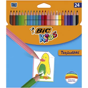 Bic Kredki TROPICOLOR PUDEŁKO 24 - Przybory szkolne - miniaturka - grafika 3