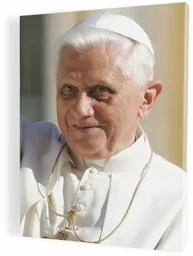 Papież Benedykt XVI, obraz na płótnie canvas - Ikony i obrazy sakralne - miniaturka - grafika 1