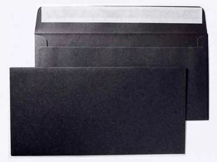 Fedrigoni Czarna metalizowana błyszcząca. Koperta ozdobna, DL 220x110 mm, 125g, HK, Century Sirio Pearl Coal Mine, min. 50 szt - Koperty - miniaturka - grafika 1