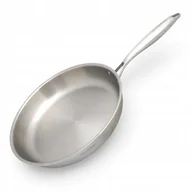 Patelnie - Patelnia stalowa Masterpan 24cm Tri-Ply 3-warstwowa, indukcja, gaz. Premium - miniaturka - grafika 1