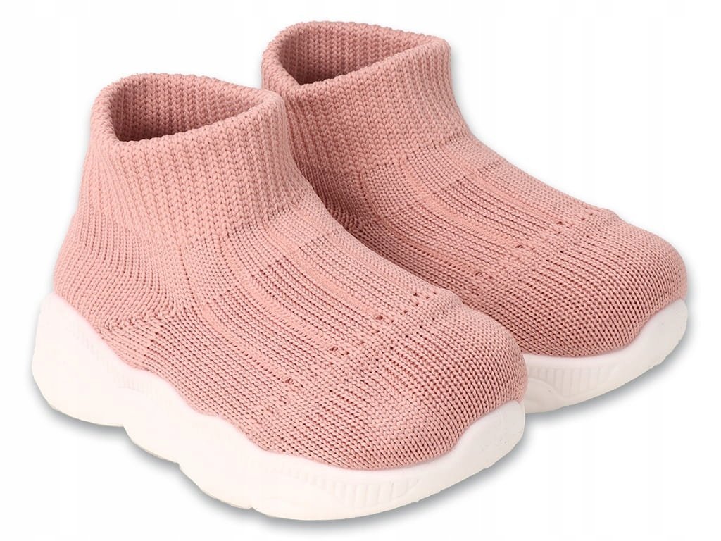 Befado buciki PAPUTKI niemowlęce 002P074 rozmiar 18 niechodki różowo-białe