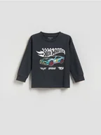 Bluzki dla niemowląt - Reserved - Longsleeve Hot Wheels - ciemnoszary - miniaturka - grafika 1